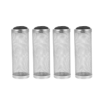 4x Stainless Steel Shrimp Filter Guard Aquarium Intake Protector Fish Safe Mesh - White-4PCS (12mm)
