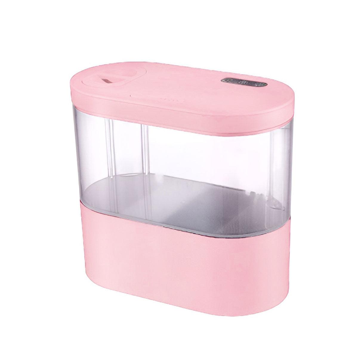 Mini Self-Circulating Desktop Fish Tank Eco-Friendly Creative Aquarium for Home - Black