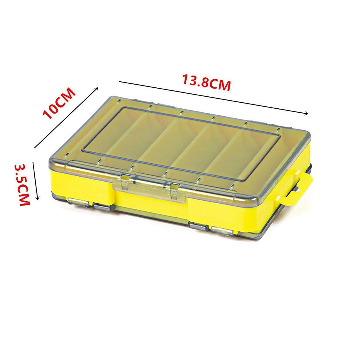 Multifunctional Fishing Bait Storage Box Accessories Gear Organizer Tool Box - Blue-L