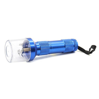Electric Portable Pocket Metal Herb Weed Tobacco Grinder Spice Crusher Gift Au - Blue