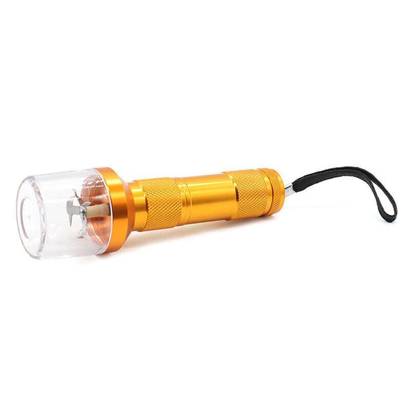 Electric Portable Pocket Metal Herb Weed Tobacco Grinder Spice Crusher Gift Au - Red