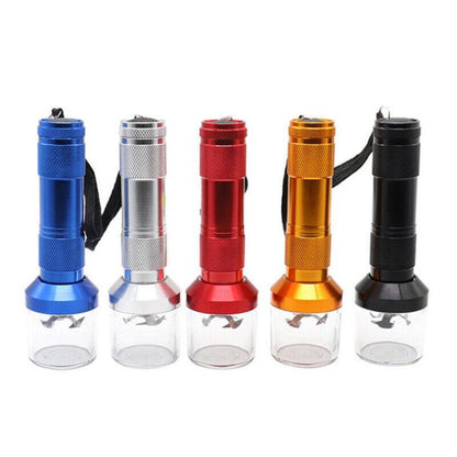 Electric Portable Pocket Metal Herb Weed Tobacco Grinder Spice Crusher Gift Au - Silver