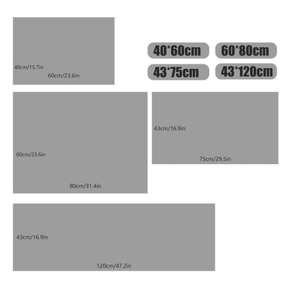 Waterproof Non-Slip Bathroom Shower Mat Anti-Slip Rug Toilet Floor Mat Washable - Grey-40*60cm