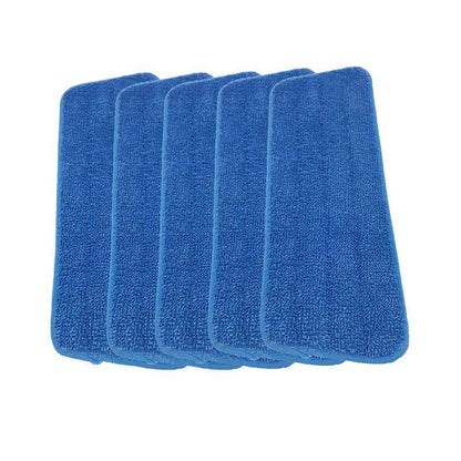 Replacement Microfiber Flat Mop Head Refill Floor Cleaning Pads Absorbent Cloths - Grey