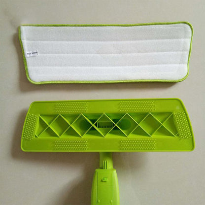 Replacement Microfiber Flat Mop Head Refill Floor Cleaning Pads Absorbent Cloths - Grey