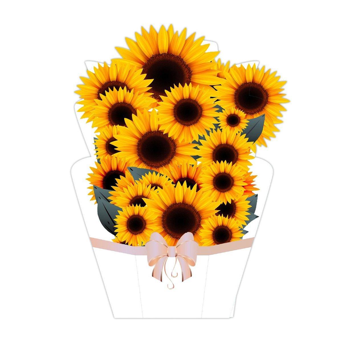 New Style 3D Pop Up Cards Paper Flower Bouquet Greeting Card for All Occasions - Flower Butterfly