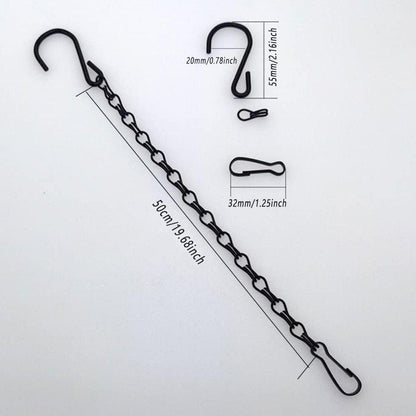 15PCS Metal Hanging Chains for Plants Flower Pot Basket Garden Bird Feeder