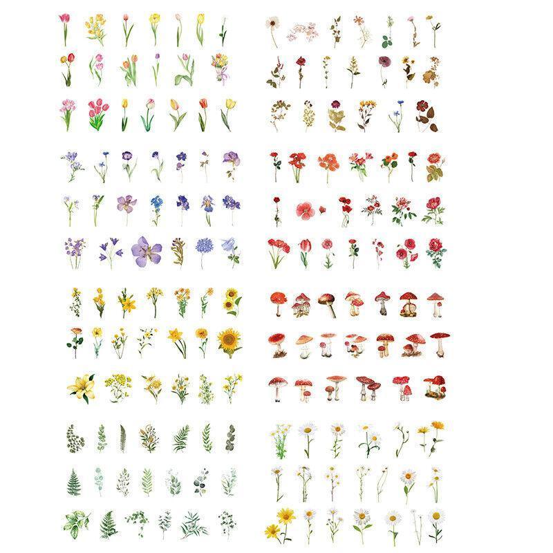 Scrapbooking Flower Stickers Pet Transparent Sticker - B