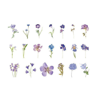Scrapbooking Flower Stickers Pet Transparent Sticker - D