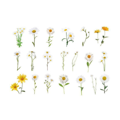 Scrapbooking Flower Stickers Pet Transparent Sticker - G