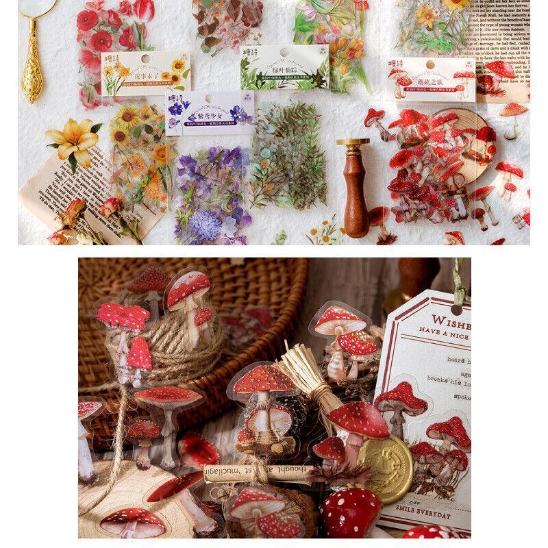 Scrapbooking Flower Stickers Pet Transparent Sticker - H