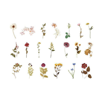 Scrapbooking Flower Stickers Pet Transparent Sticker - H