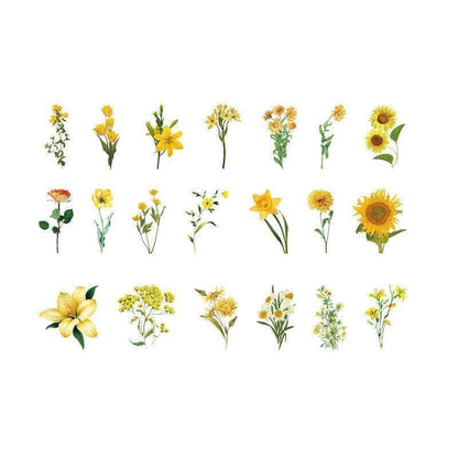 Scrapbooking Flower Stickers Pet Transparent Sticker - H