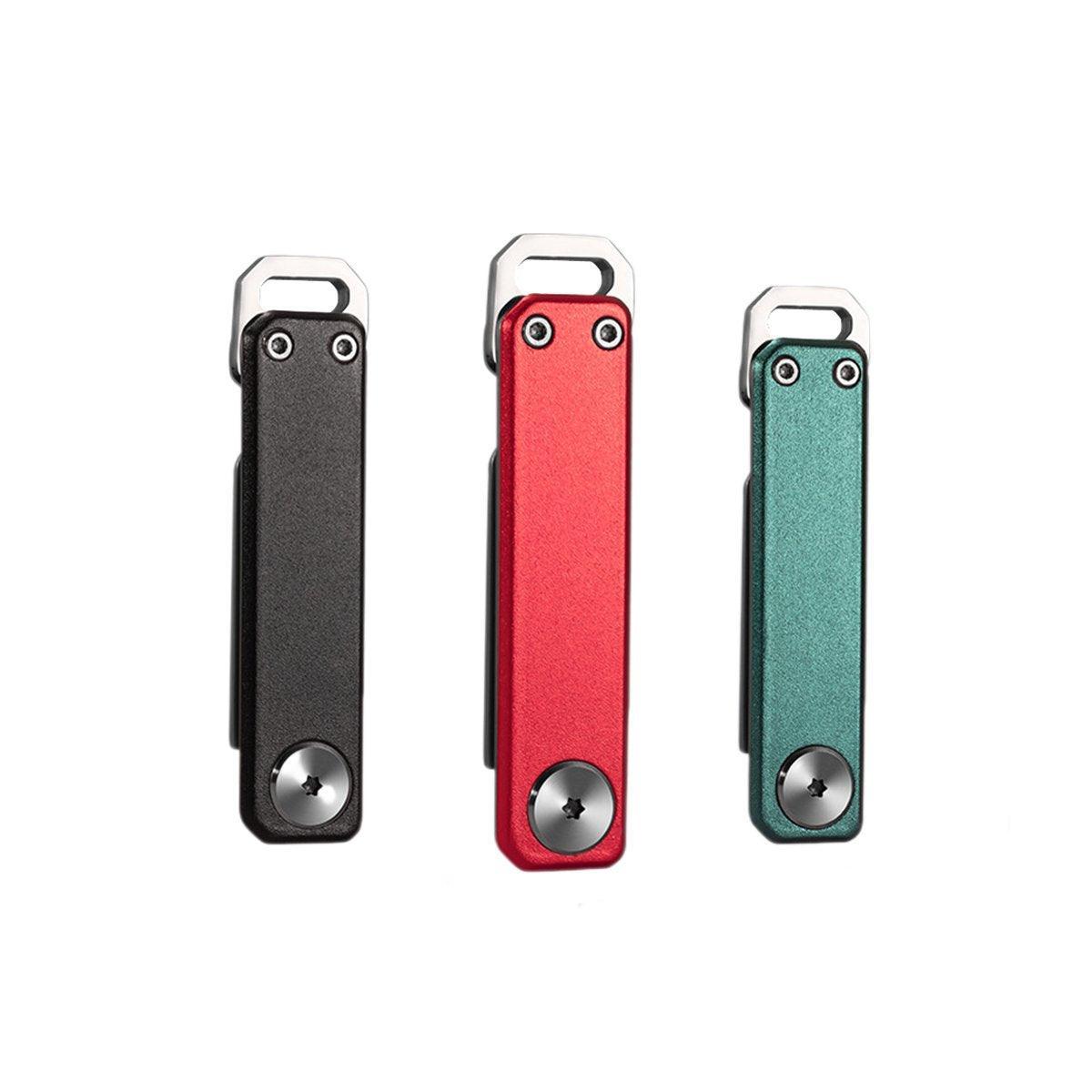 Multifunctional Folding Knife Case Opener Portable Bottle Opener EDC Tool Kit - Red