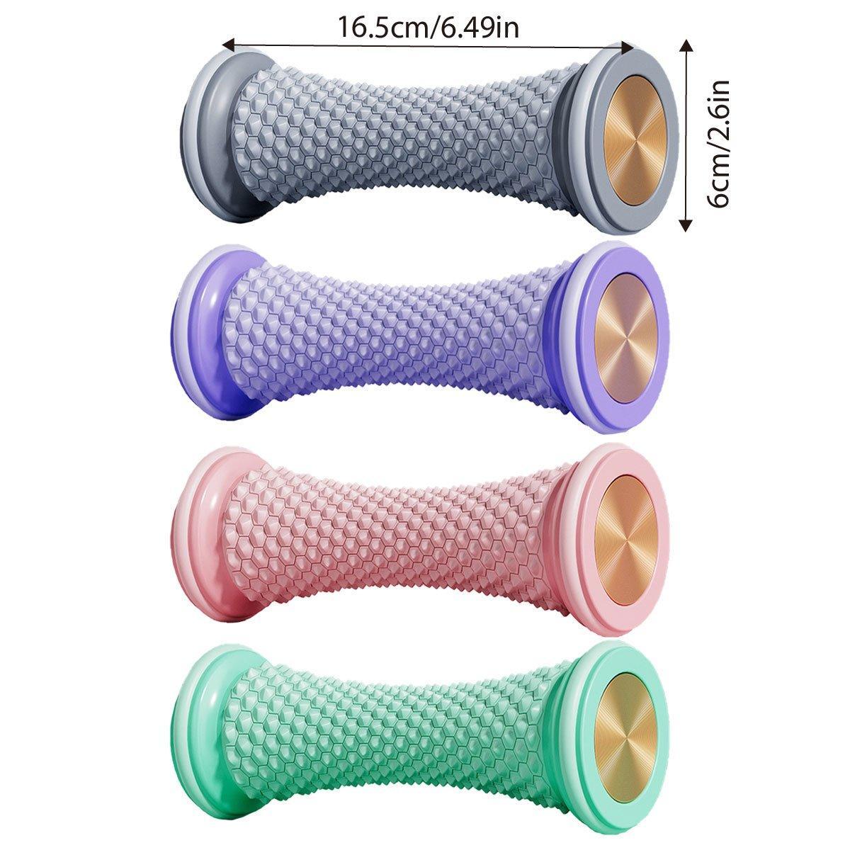 Foot Massage Roller Yoga Trainer Muscle Relaxation Plantar Fascia Relief Fitness - Pink