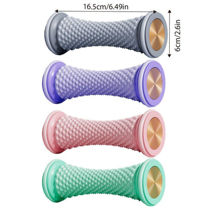 Foot Massage Roller Yoga Trainer Muscle Relaxation Plantar Fascia Relief Fitness - Pink