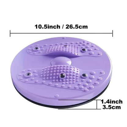 Waist Twisting Disc Abdominal Exercise Board for Home Gym and Yoga Fitness Training - Pink
