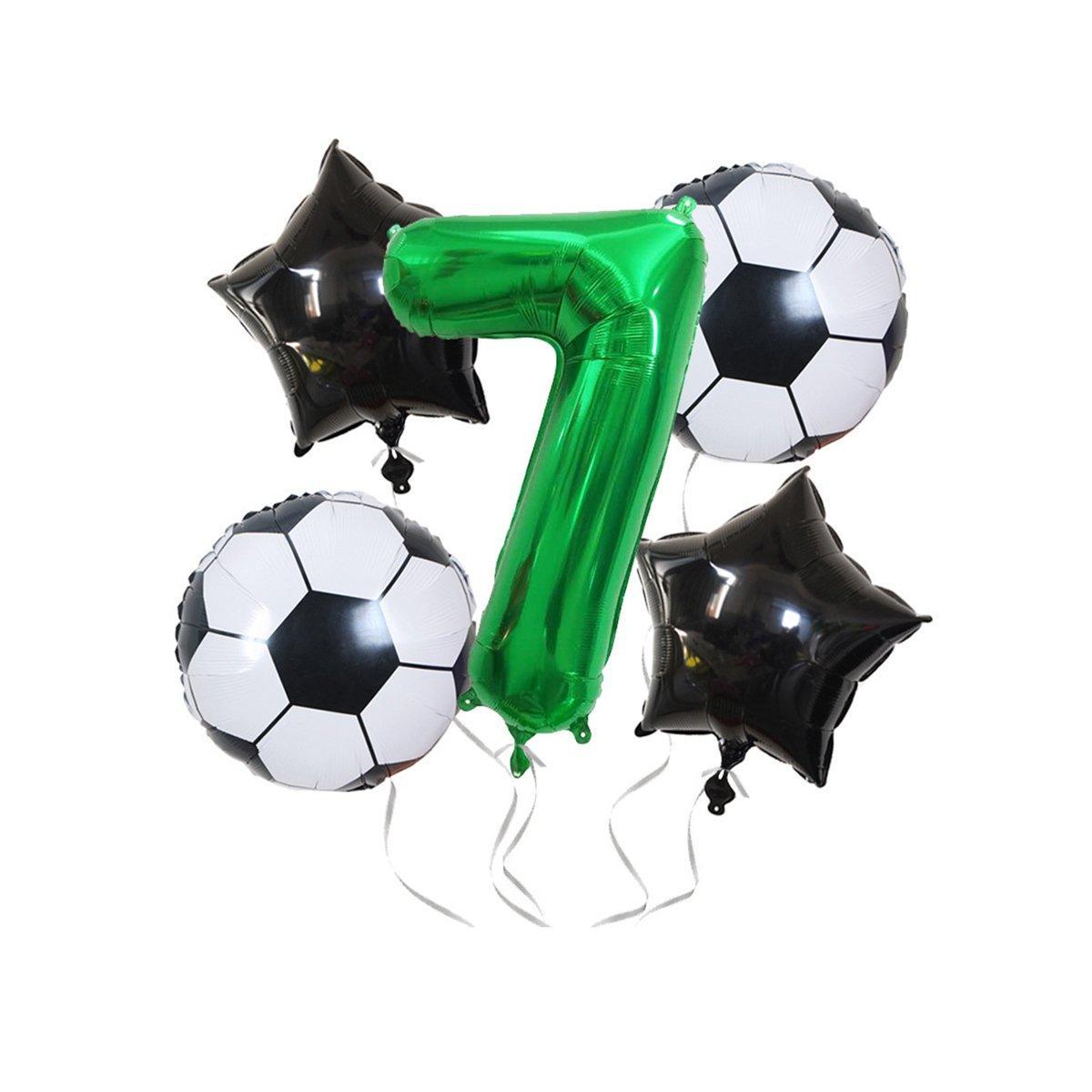32 Inch Green Soccer Balloons 5 Pieces Set World Cup Birthday Party Decoration - 10