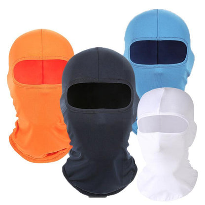 Balaclava Face Mask Uv Protection For Men Women Ski Motorcycle Running Riding - Orange