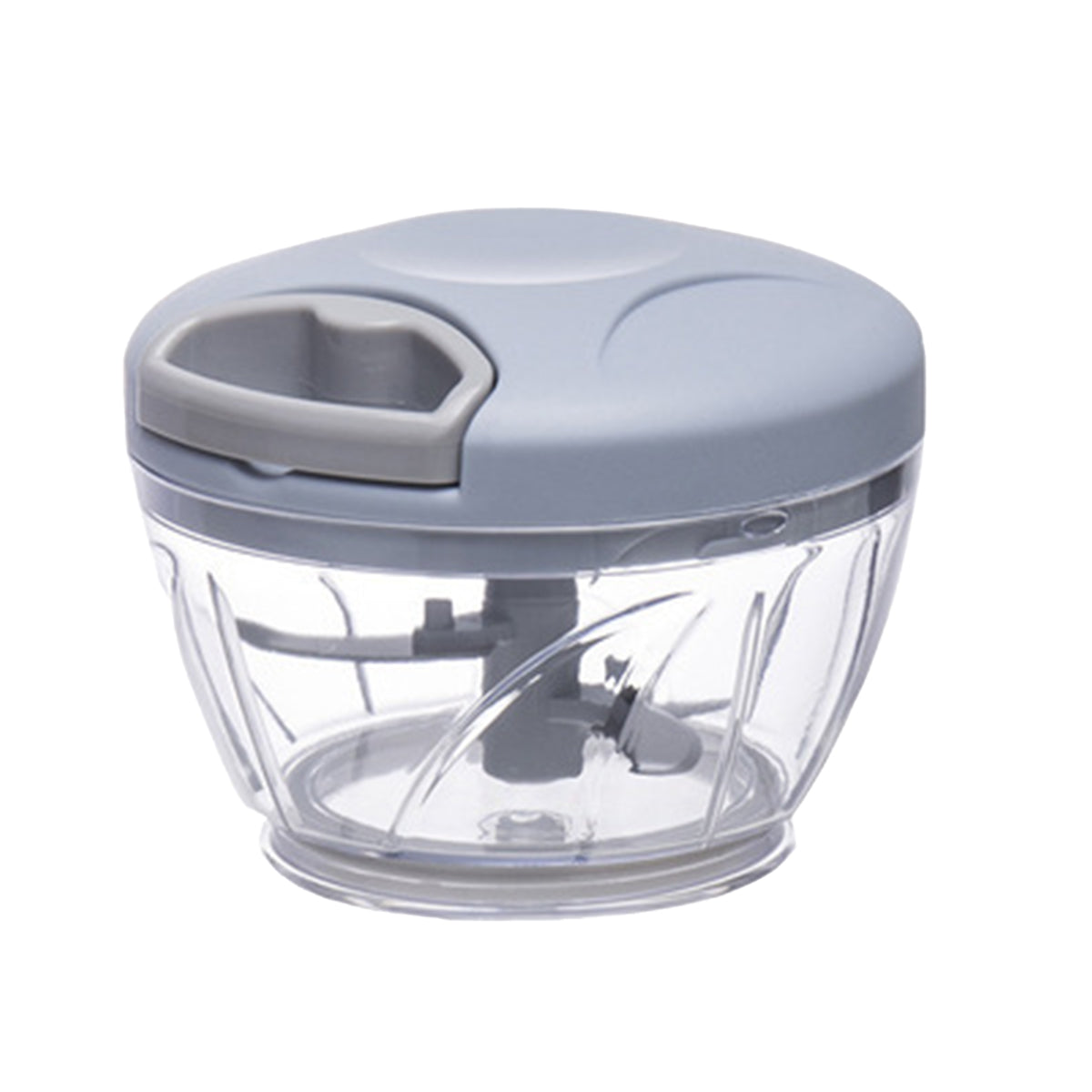 500ml Manual Meat Mincer Garlic Chopper Rotate Garlic Press Crusher Vegetabl - Blue