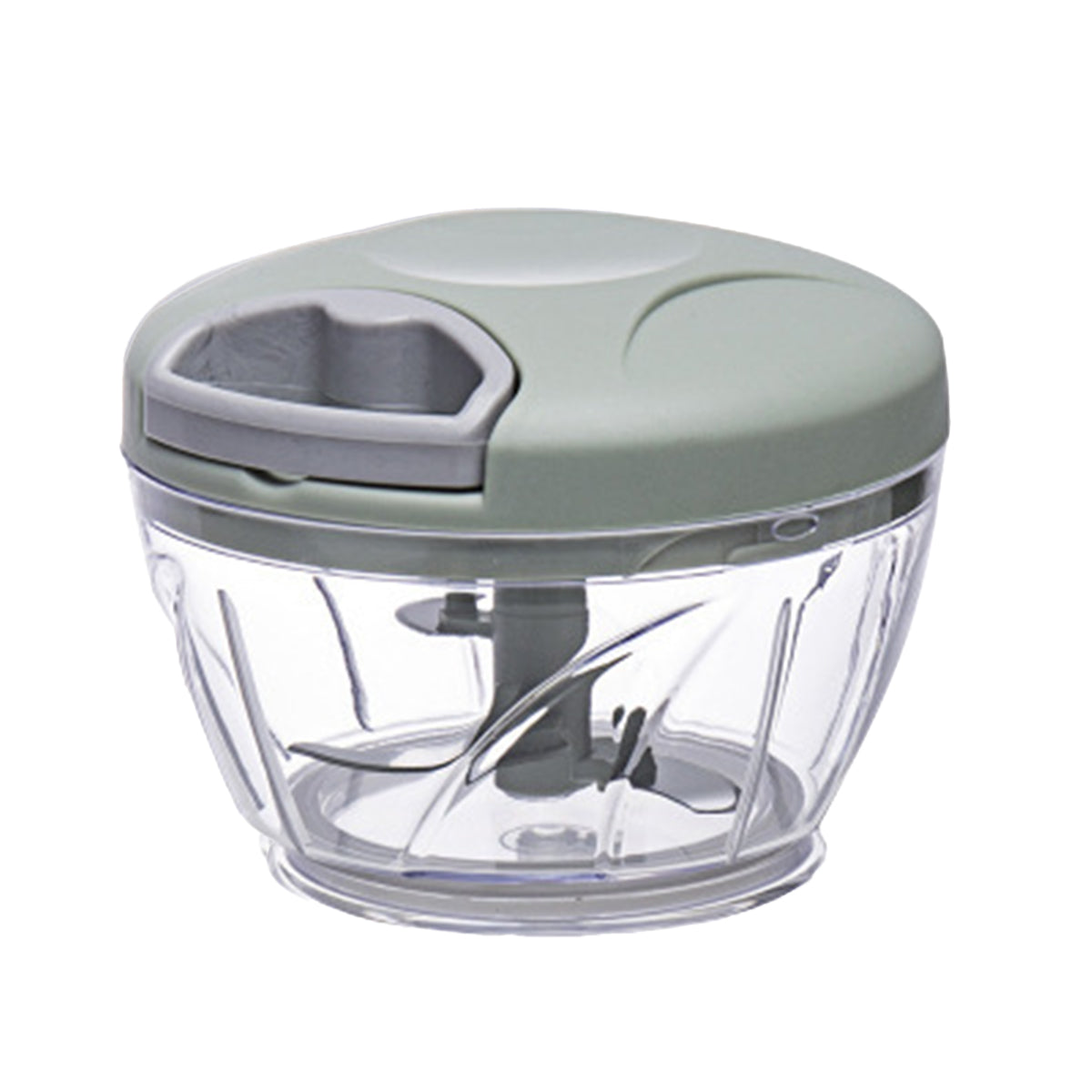 500ml Manual Meat Mincer Garlic Chopper Rotate Garlic Press Crusher Vegetabl - Green
