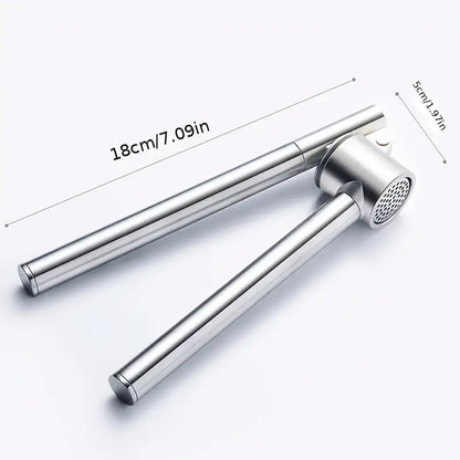 Stainless Steel Garlic Press Peeler Zinc Alloy Kitchen Tool Garlic Crusher
