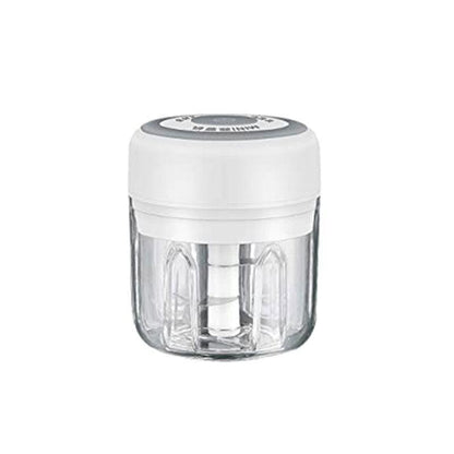 250Ml Usb Rechargeable Mini Food Garlic Grinder Electric Garlic Chopper Cordless - Green