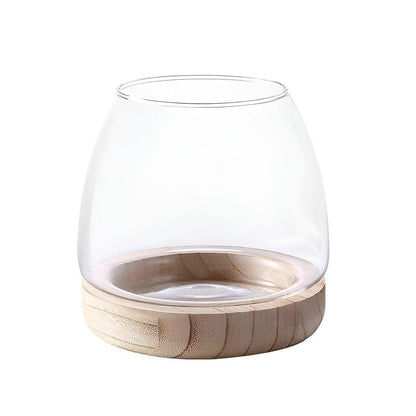 Japanese Style Small Glass Vases Fish Tank for Elegant Home Decor - L