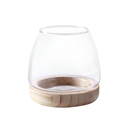 Japanese Style Small Glass Vases Fish Tank for Elegant Home Decor - L