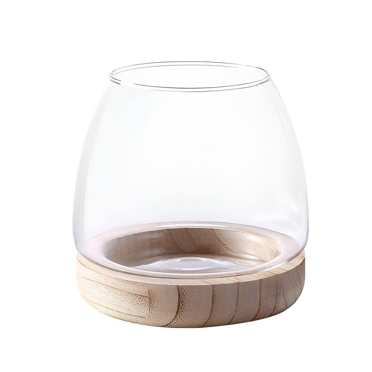 Japanese Style Small Glass Vases Fish Tank for Elegant Home Decor - L