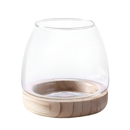 Japanese Style Small Glass Vases Fish Tank for Elegant Home Decor - L