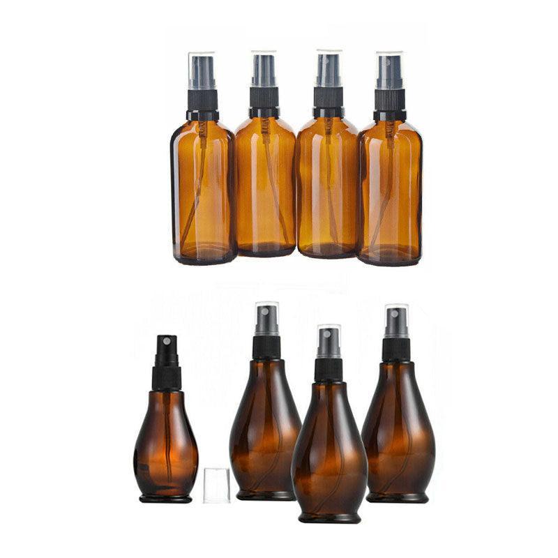 30-100Ml Amber Glass Essential Oil Spray Roller Bottles Mist Sprayer Containers - 30 ML 10PCS