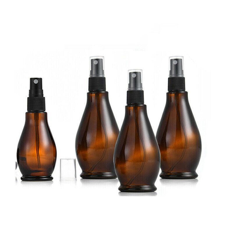 30-100Ml Amber Glass Essential Oil Spray Roller Bottles Mist Sprayer Containers - 30 ML 10PCS