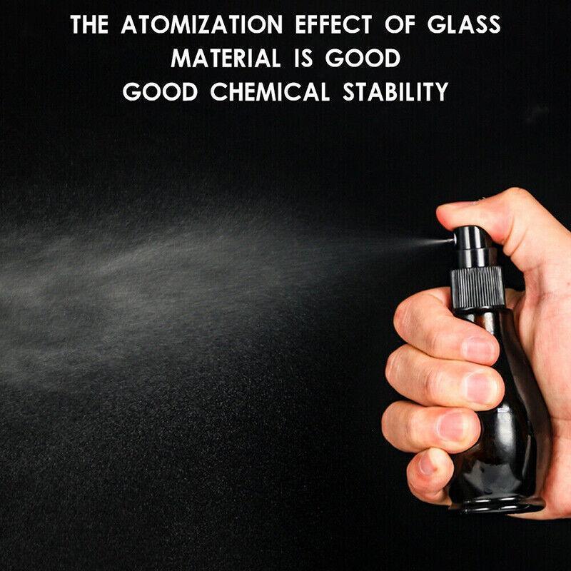 30-100Ml Amber Glass Essential Oil Spray Roller Bottles Mist Sprayer Containers - 30 ML 5PCS