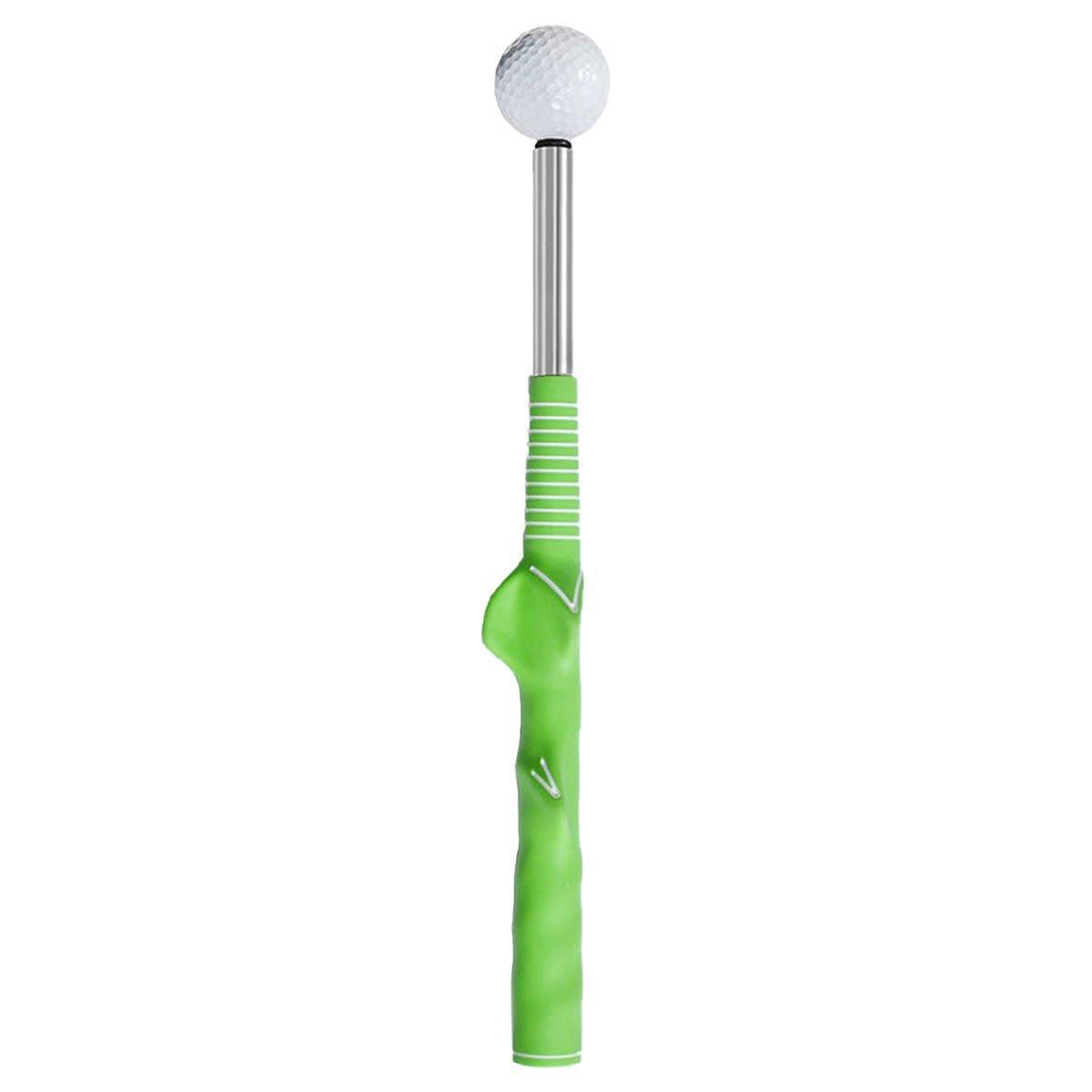 Golf Swing Training Aid Telescopic Impact Sound Stick Exercise Tool for Practice - Red