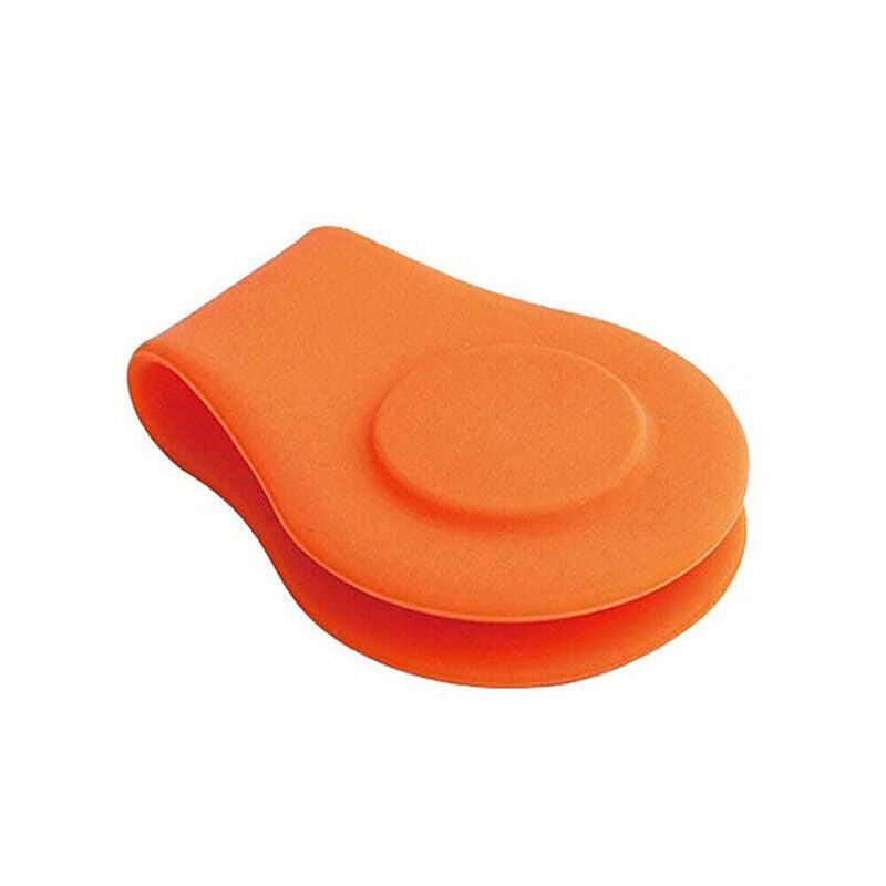 1Pc Silicone Golf Hat Clip Ball Marker Holder with Secure Attachment Design - Pink