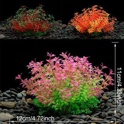 Artificial Water Grass Fish Tank Decoration Aquarium Landscape Simulation Plants - 03-3PCS