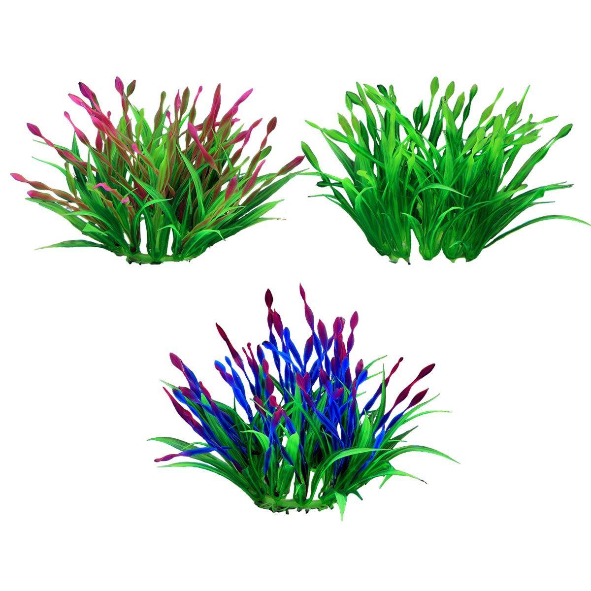 Artificial Water Grass Fish Tank Decoration Aquarium Landscape Simulation Plants - 03-3PCS