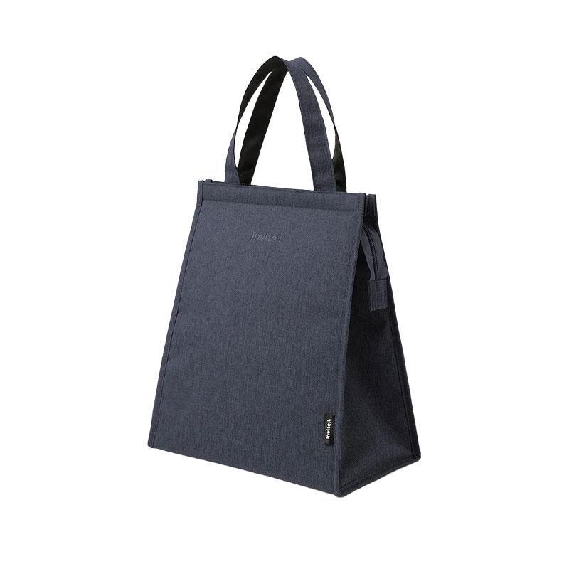 M Size Lunch Bag Thermal Insulated Box Bento Pouch Food Tote Work School Picnic - Grey