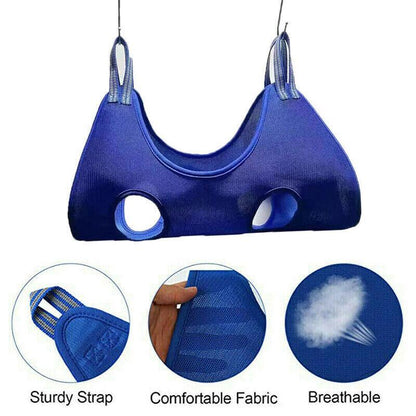 L Size Hammock Helper Pet Dog Cat Grooming Restraint Bags For Bathing Trimming Nail - Black