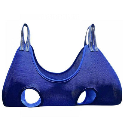 L Size Hammock Helper Pet Dog Cat Grooming Restraint Bags For Bathing Trimming Nail - Black