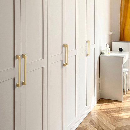 Modern Simple Handle Wardrobe Cabinet Drawer Pull All Copper Gold Door Handle - 128mm