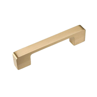 Modern Simple Handle Wardrobe Cabinet Drawer Pull All Copper Gold Door Handle - 192mm