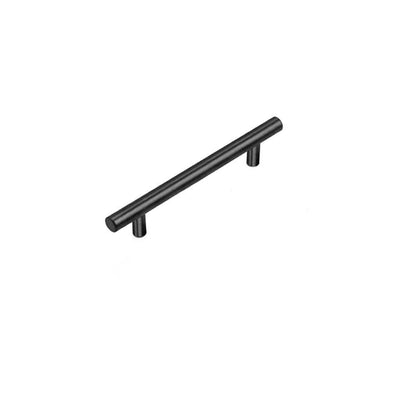 5PCS Black Kitchen Cabinet Door Handles Stainless Steel Door Drawer Pull T Bar - 100mm/64mm