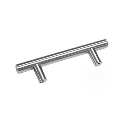 5pcs Silver Kitchen Cabinet Door Handles Stainless Steel Door Drawer Pull T Bar - 50mm
