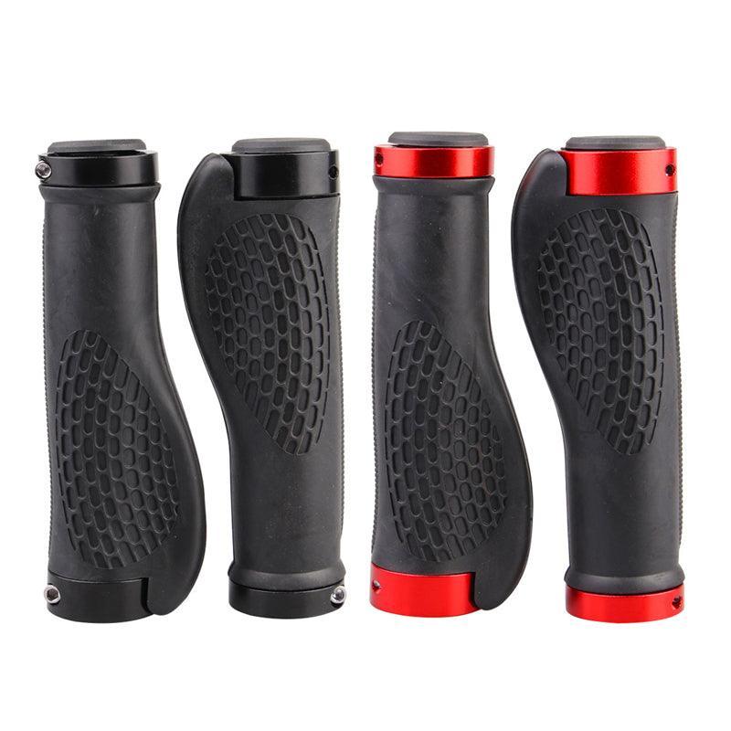 Cycling Lock-On Mtb Ergonomic  Mountain Bike  Rubber  Grips Bicycle Handlebar Au - Red