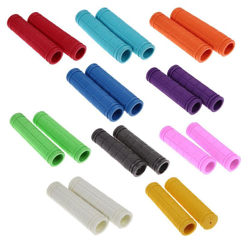 Rubber Grips For Bmx Mtb Cycle Road Mountain Bike Scooter Bicycle Handle Bar - Yellow