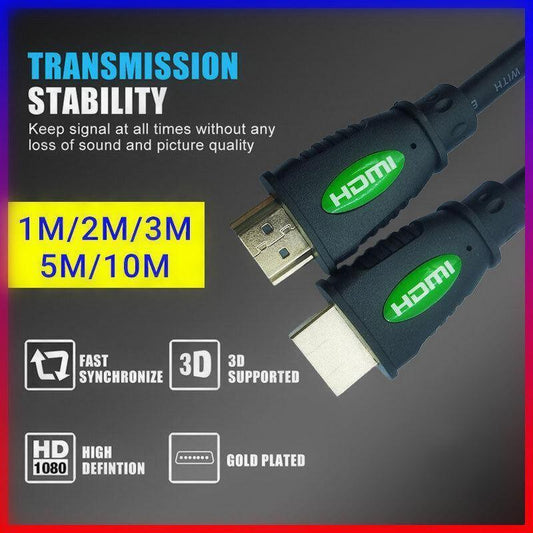 1-5M HDMI V2.0 Cable 4K Ultra HD 1080P 3D & High-Speed Ethernet - 1M