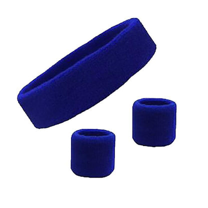 Wristbands Headband Sweatbands Sweat Band For Sport Tennis Badminton Yoga Cotton - Light Pink