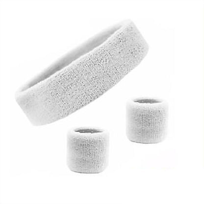 Wristbands Headband Sweatbands Sweat Band For Sport Tennis Badminton Yoga Cotton - Teal